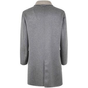KIRED Men's Wool Blend Overcoat Men GREY Outerwear